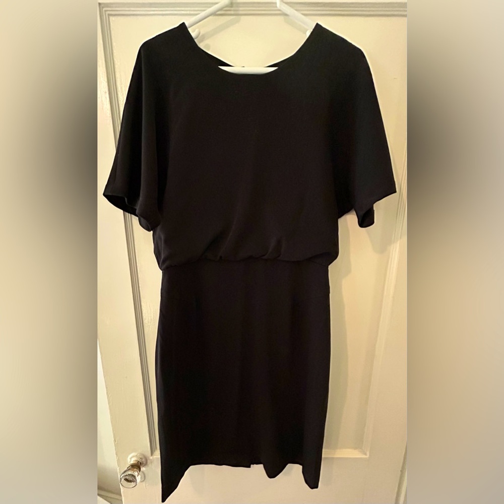 Banana Republic black half sleeve work dress size 8